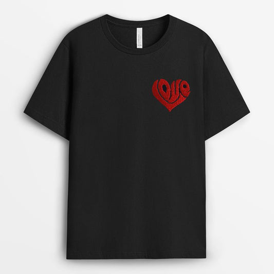 Love Heart Shaped Tshirt - Gifts for Valentine's Day
