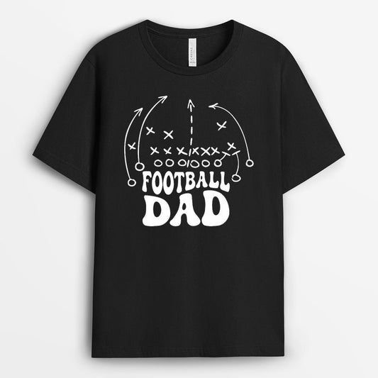 Minimal Football Dad Shirt - Funny Sports Dad Gifts
