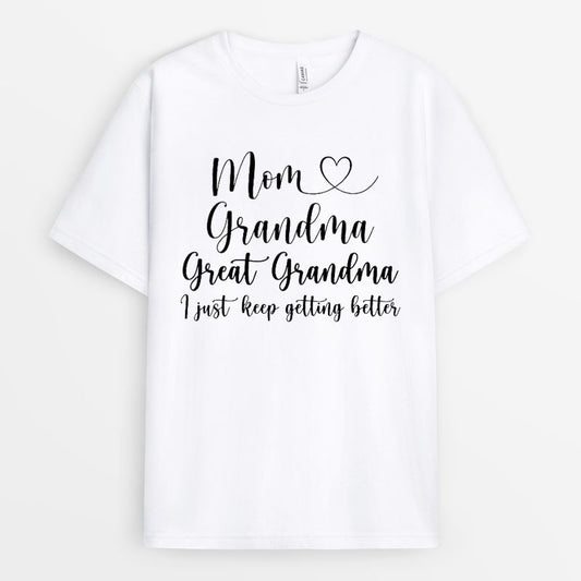 Mom Grandma Great-Grandma Tshirt - Gift for Great-Grandma