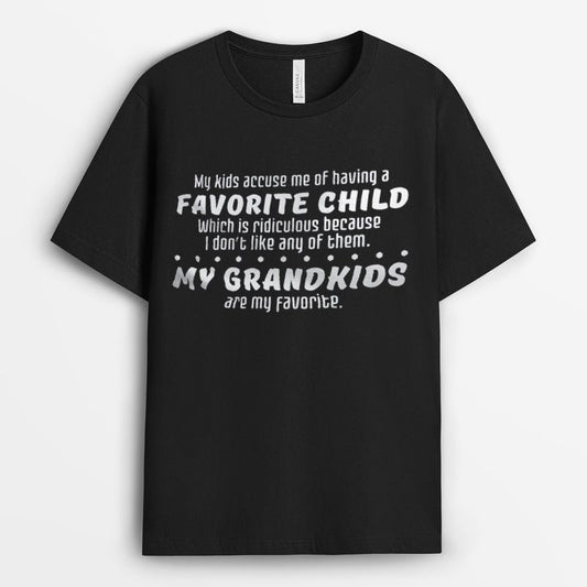 My Grandkids Are My Favorite Tshirt - Gifts for Grandpa from Granddaughter