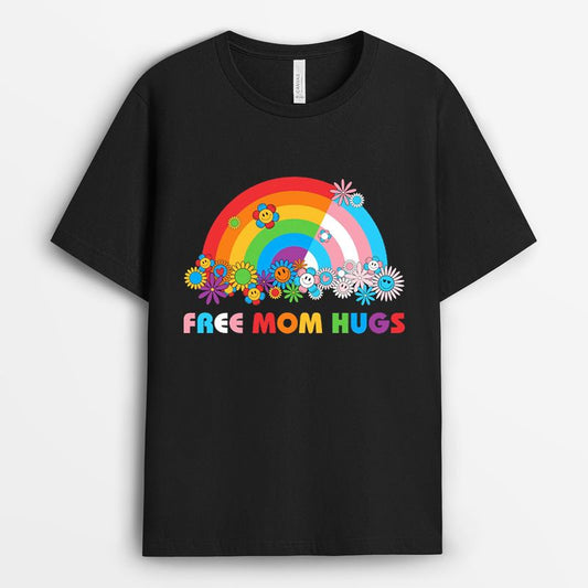 Rainbow Free Mom Hugs Tshirt - Gay Pride Gifts