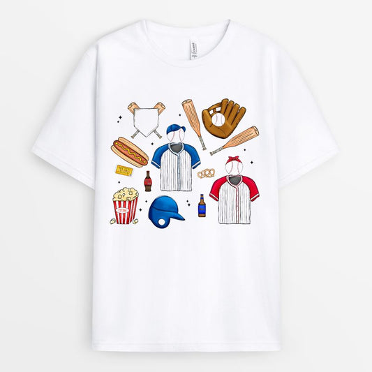 Retro Basebal Tools Tshirt - Baseball Game Day Gift
