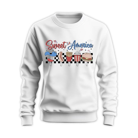 Retro Sweet America Sweatshirt - Gift for 4th of July 