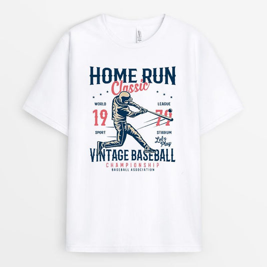 Retro Home Run Classic Baseball Tshirt - Gift For Mom