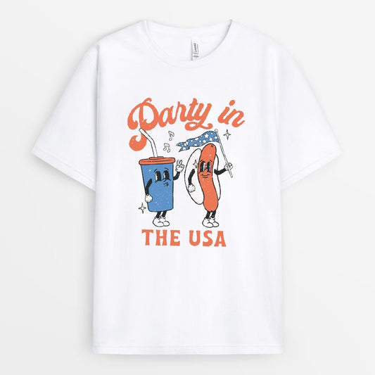 Retro Party in The USA Tshirt - Gift for Party in The USA