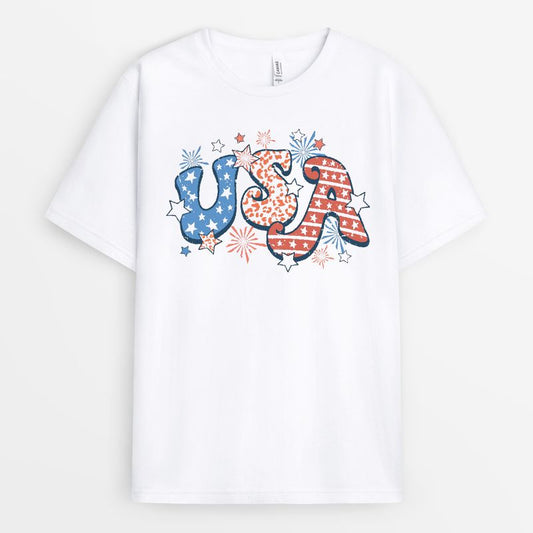 Retro USA Celebration Tshirt - Gift for 4th of July