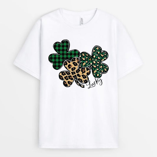 Shamrock Leopard Tshirt - St. Patrick's Gifts for Men
