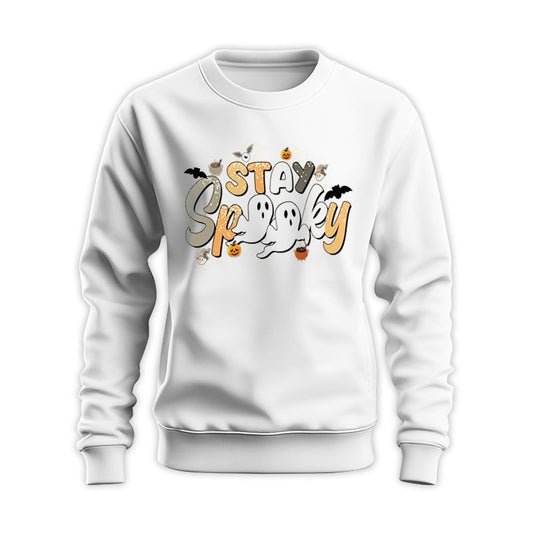 Stay Spooky Ghost Sweatshirt - Funny Holiday Gifts