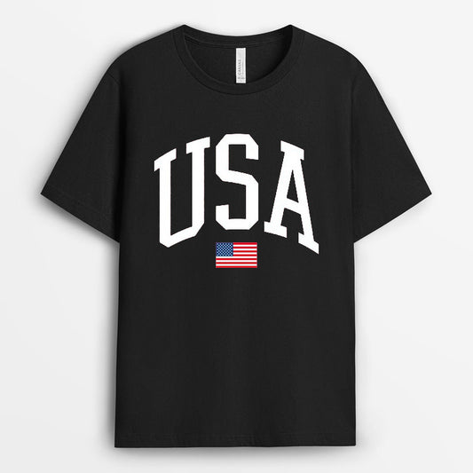 Classic Big USA Flag Tshirt - 4th of July Gifts GE4OJ020424-12