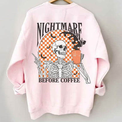 Retro Checkered Nightmare Before Skeleton Sweatshirt 