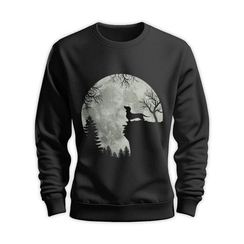 Dachshund Howling In The Moonlight Sweatshirt 