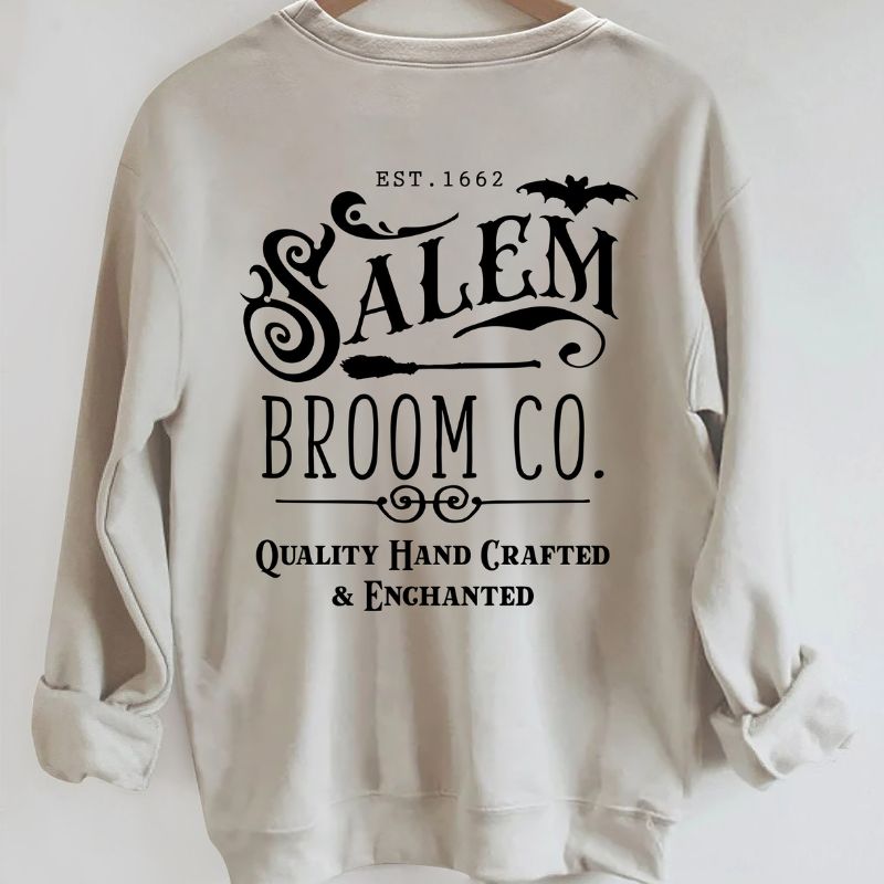 Halloween EST 1692 Salem Broom Co Sweatshirt